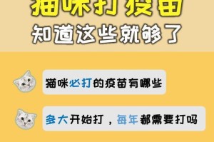 关于猫的疫苗（了解猫疫苗的种类和作用，为宠物提供全面防护）