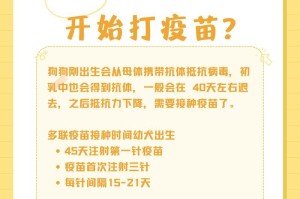 幼犬大疫苗（了解幼犬大疫苗的注射规律，保护你的宝贝健康成长）